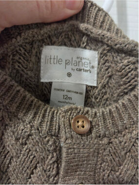 Baby Little Planet by Carter's Knit Bodysuit 12 Months Brown